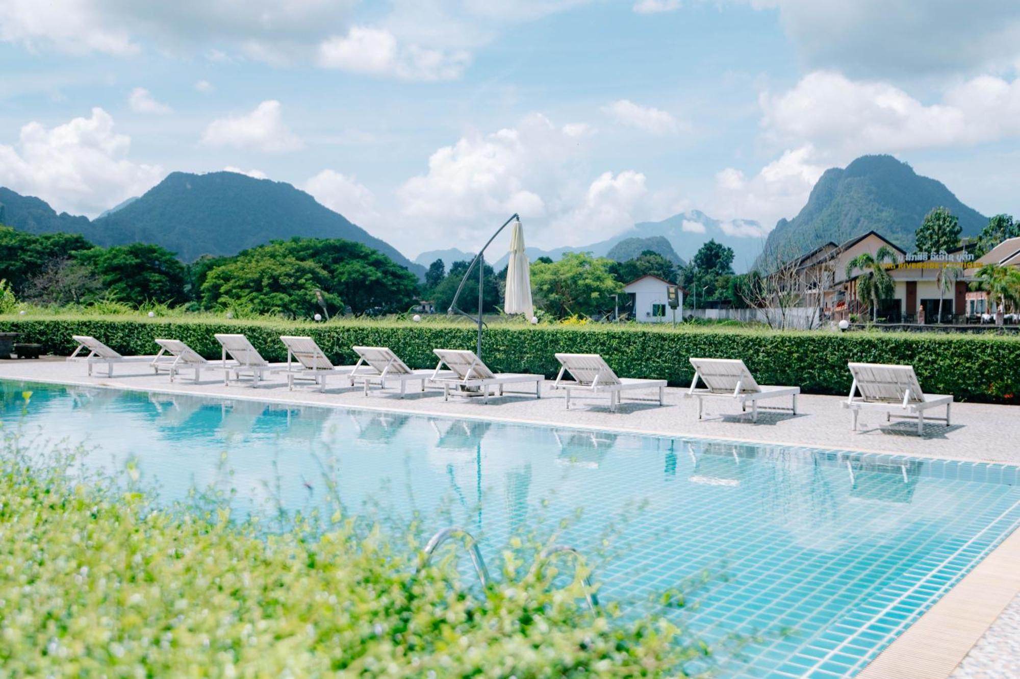 Lisha The Grand Riverside Hotel Vang Vieng Eksteriør billede